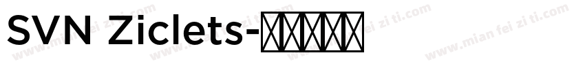 SVN Ziclets字体转换